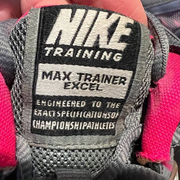 Nike Max Trainer Excel Fly Wire Gray/pink Cross Trainer Sneakers, Size 9 - Picture 8 of 10